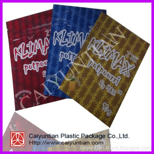 Herbal Incense and Spicy Bags With Zipper Top 1g 3G